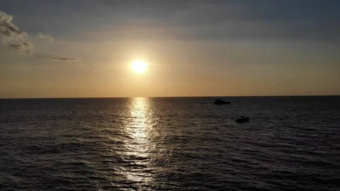 Cam Rises Low Sun Natai Beach Thailand Stock Footage 101469133