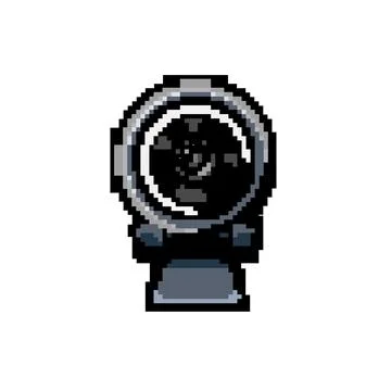 Cam web camera game pixel art vector illustration Stock Illustration