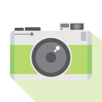 Camara Flat design Vector illustration Stock Illustration