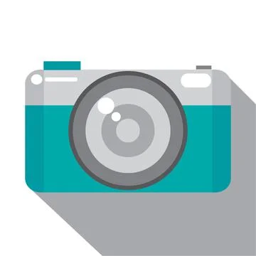 Camara Old Flat Design Vector illustration. Stock Illustration