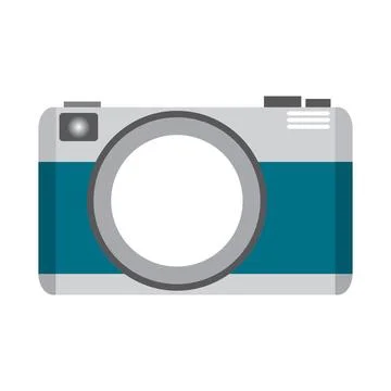 Camara Old Flat Design Vector illustration. Stock Illustration
