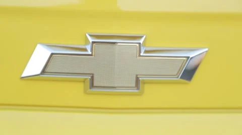 Camaro rear logo Stock Footage 48335639