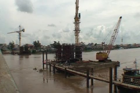 CAMBODIA-BRIDGE CONSTRUCTION Vidéo 264281