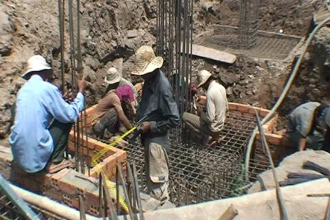 CAMBODIA-CONSTRUCTION 1 Stock-Footage 701049
