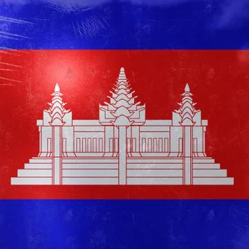 Cambodia flag icon Stock Illustration