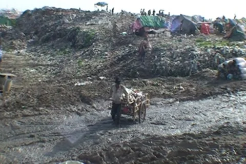 CAMBODIA-GARBAGE DUMP 93 Stock Footage 7573771