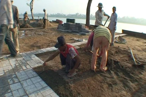CAMBODIA-LABOR-WORKER 2 Stock Footage 702798