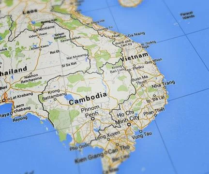 Cambodia map Stock-Illustration