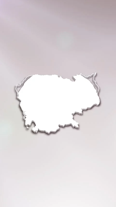 Cambodia Map Intro 스톡 동영상 261659522