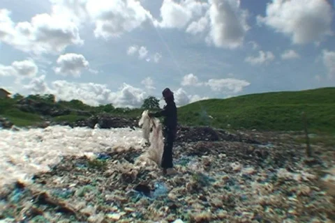 CAMBODIA-RECYCLABLES-PLASTIC 2 Stock-Footage 812062