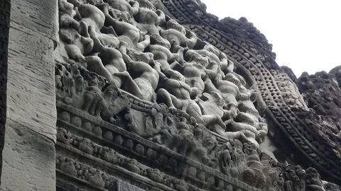 CAMBODIA TEMPLE 스톡 동영상 128725380