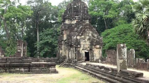 CAMBODIA TEMPLE (SMALL) Stock Footage 128764879