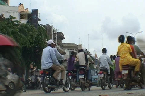 CAMBODIA-TRAFFIC 3 Stock-Footage 264422