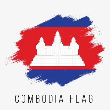 Cambodia Vector Flag. Cambodia Flag for Independence Day Stock Illustration