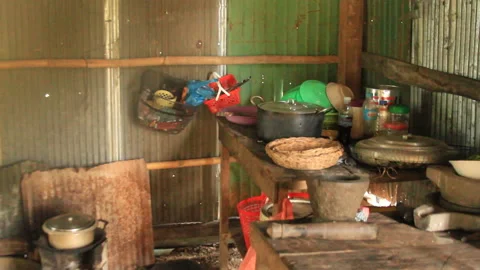 Cambodian kitchen Stock Footage 130666168