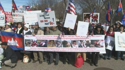 Cambodian Protest Stock-Footage 35404271