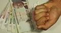 Cambodian Riel KHR, Counting Drugs and Money, Health Care, Colorful Pills HD Footage