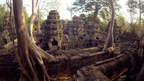 Cambodian Temple of Angkor Wat Stock Footage 74193374