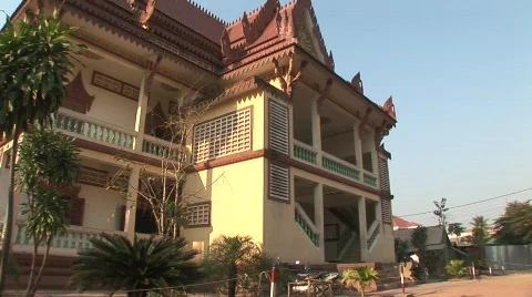 Cambodian Wat Stock Footage 535860