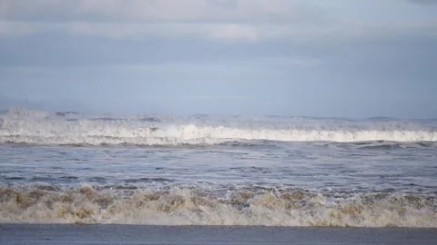 Cambois waves 3 Stock Footage 262787849
