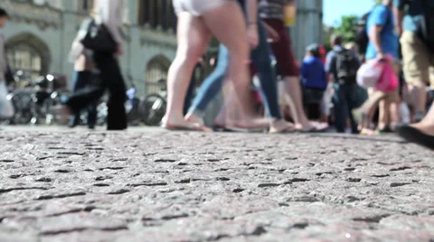 Cambridge Cobbles Stock Footage 31336847
