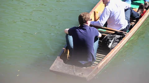 Cambridge punting 스톡 동영상 31335920