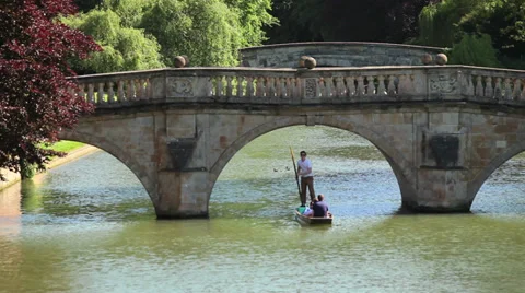 Cambridge punting Stock Footage 31338100