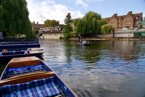 Cambridge Punts Stock Photos