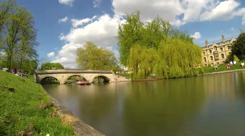 Cambridge Punts Time Lapse Vídeos de archivo 44068041