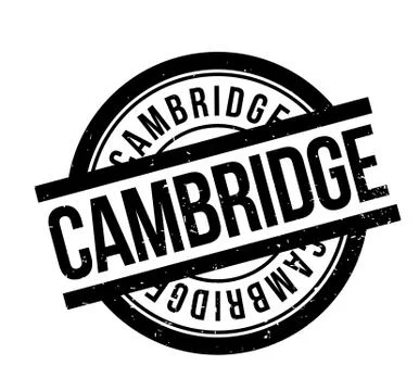 Cambridge rubber stamp Stock Illustration
