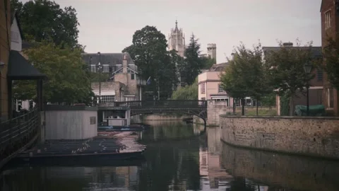 Cambridge, UK - Bridge Stock Footage 159758733