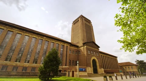 CAMBRIDGE, UK - CIRCA 2016 - time lapse of Cambridge University Library 動画素材 63376750
