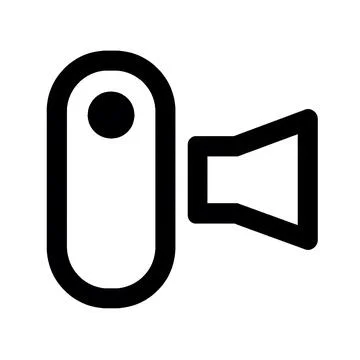 Camcorder Flat Icon Perfect for Web, UI Design, and Graphic Design. Stock Illustration