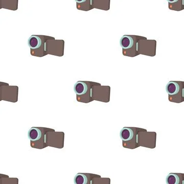 Camcorder pattern seamless vector Stock Illustration