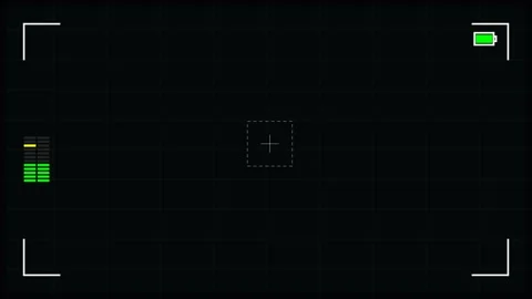 Camcorder recording screen featuring digital camera viewfinder HUD overlay Stock Footage 345569801