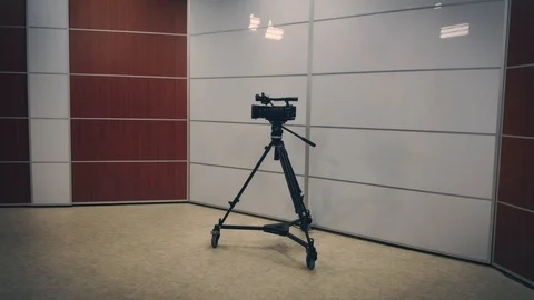 Camcorder in the studio 4K Video 스톡 동영상 86422396