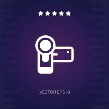 Camcorder vector icon Stock Illustration