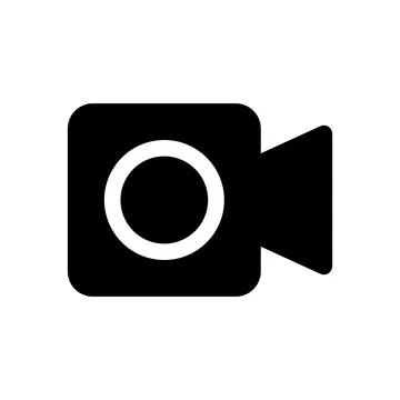 Camcorder vector icon isolated on white background Stock Illustration