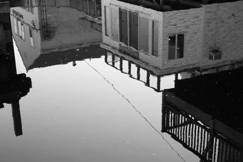 Camden Buildings Reflection Stock-Fotos
