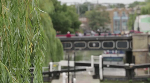 Camden Lock 04 Stock Footage 32255432