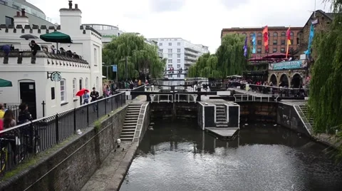 Camden Lock 3 Stock Footage 42852735