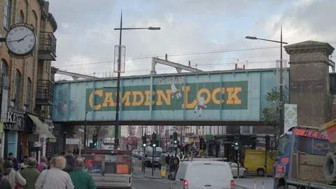 CAMDEN LOCK BRIDGE Stock Footage 119819869