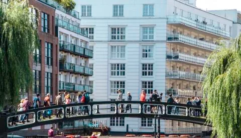 Camden Lock Bridge View Stock Photos