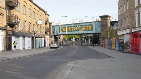 Camden Lock, early. Stock Footage 132361043