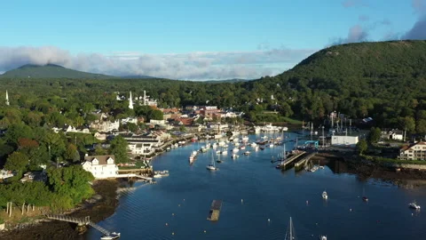 Camden Maine Video stock 218386706