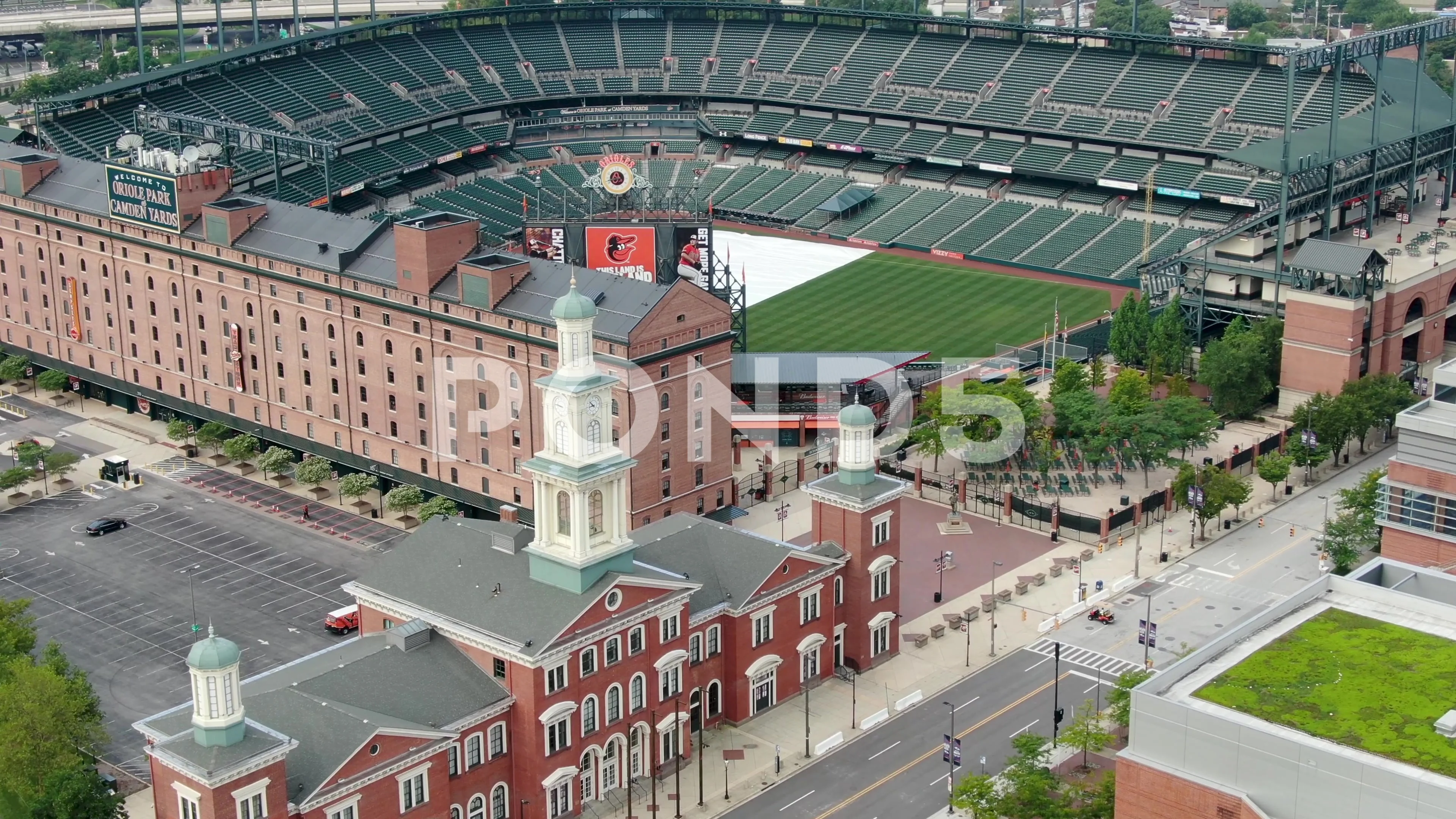 Drone shot of Oriole Park at Camden Yards I took yesterday. Who