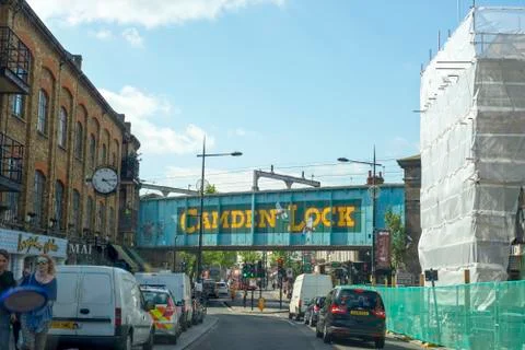 Camden town bridge Foto stock