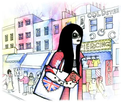 Camden Town Stock Illustration