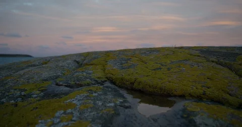 Cameara moving over ancient rocks. Stock Footage 106119141