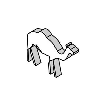 Camel animal isometric icon vector illustration Stock Illustration
